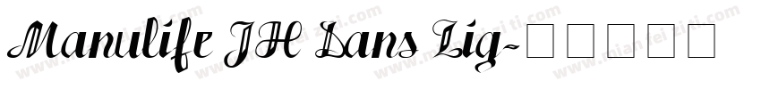 Manulife JH Sans Lig字体转换